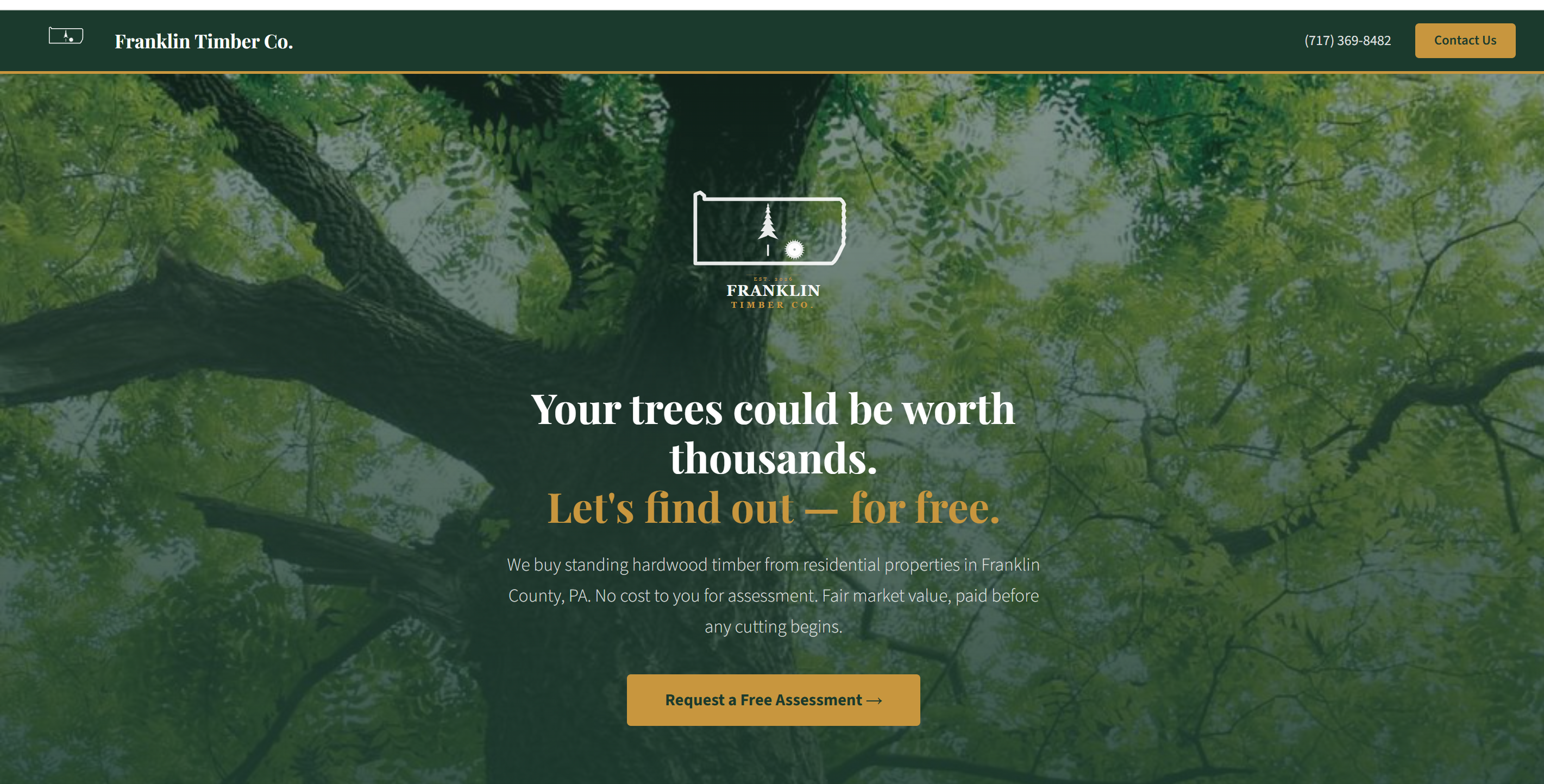 Franklin Timber Co. homepage